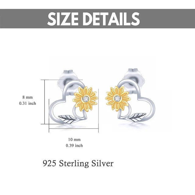 Aretes de Girasol