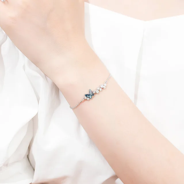 Pulsera de corazón azul