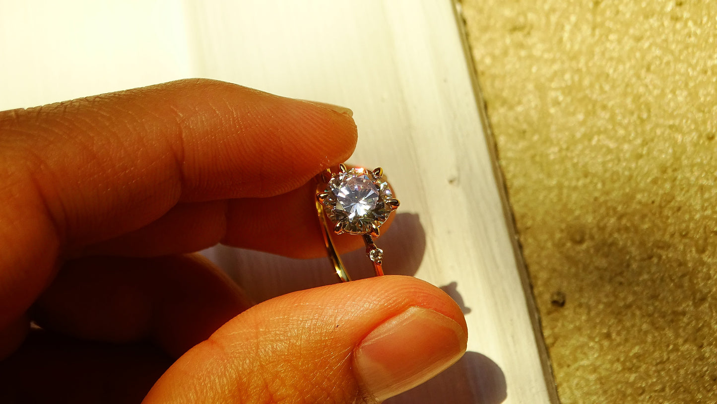 Anillo Gold Princess