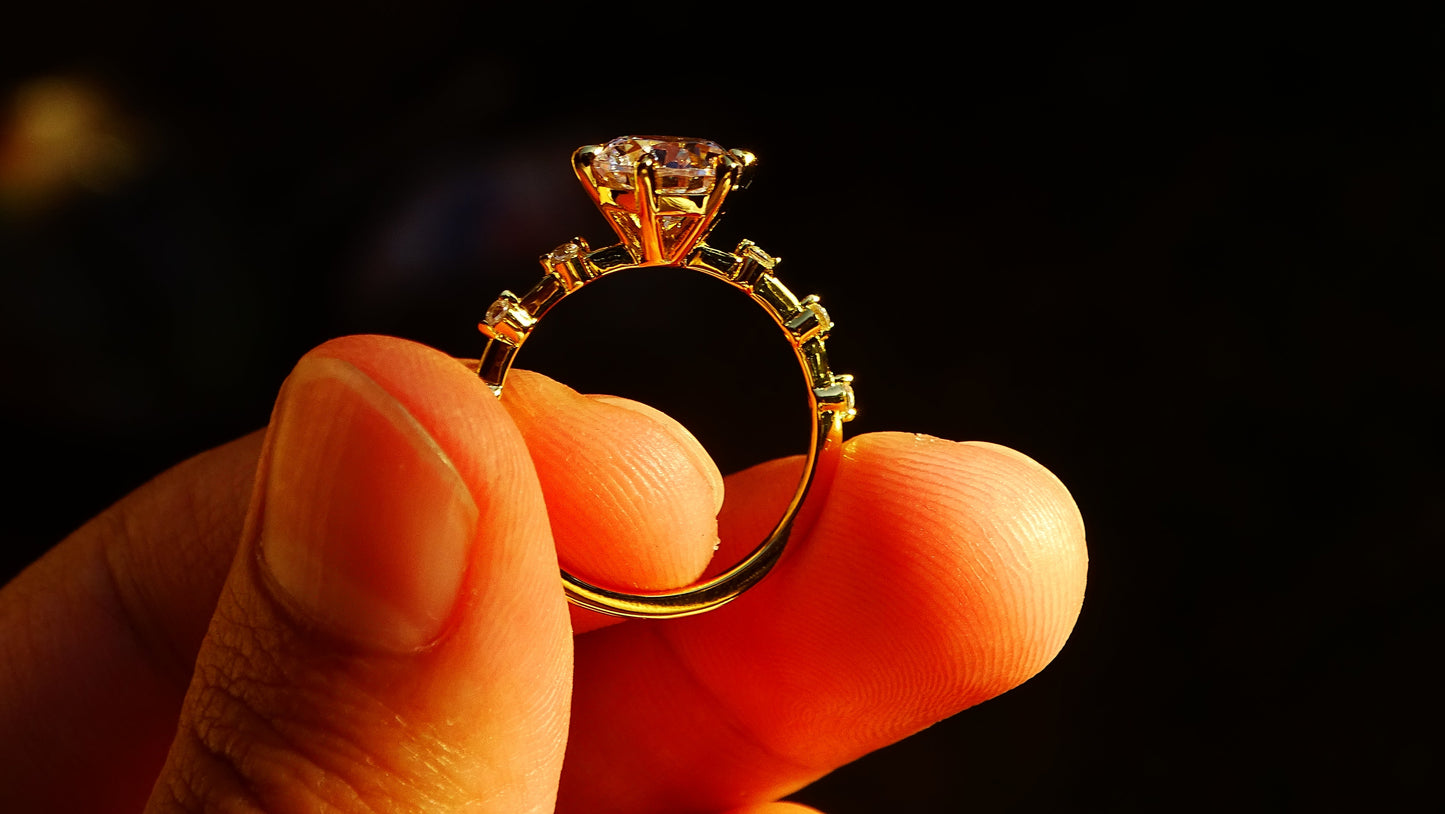 Anillo Gold Princess