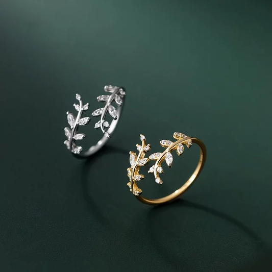 Anillo de hojas